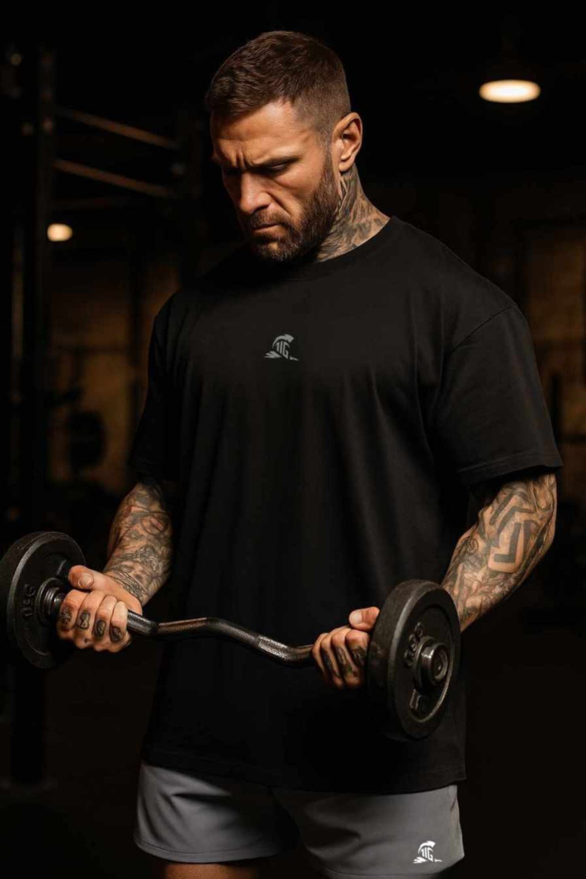 The Iron Graft Signature Oversize Tee - Black