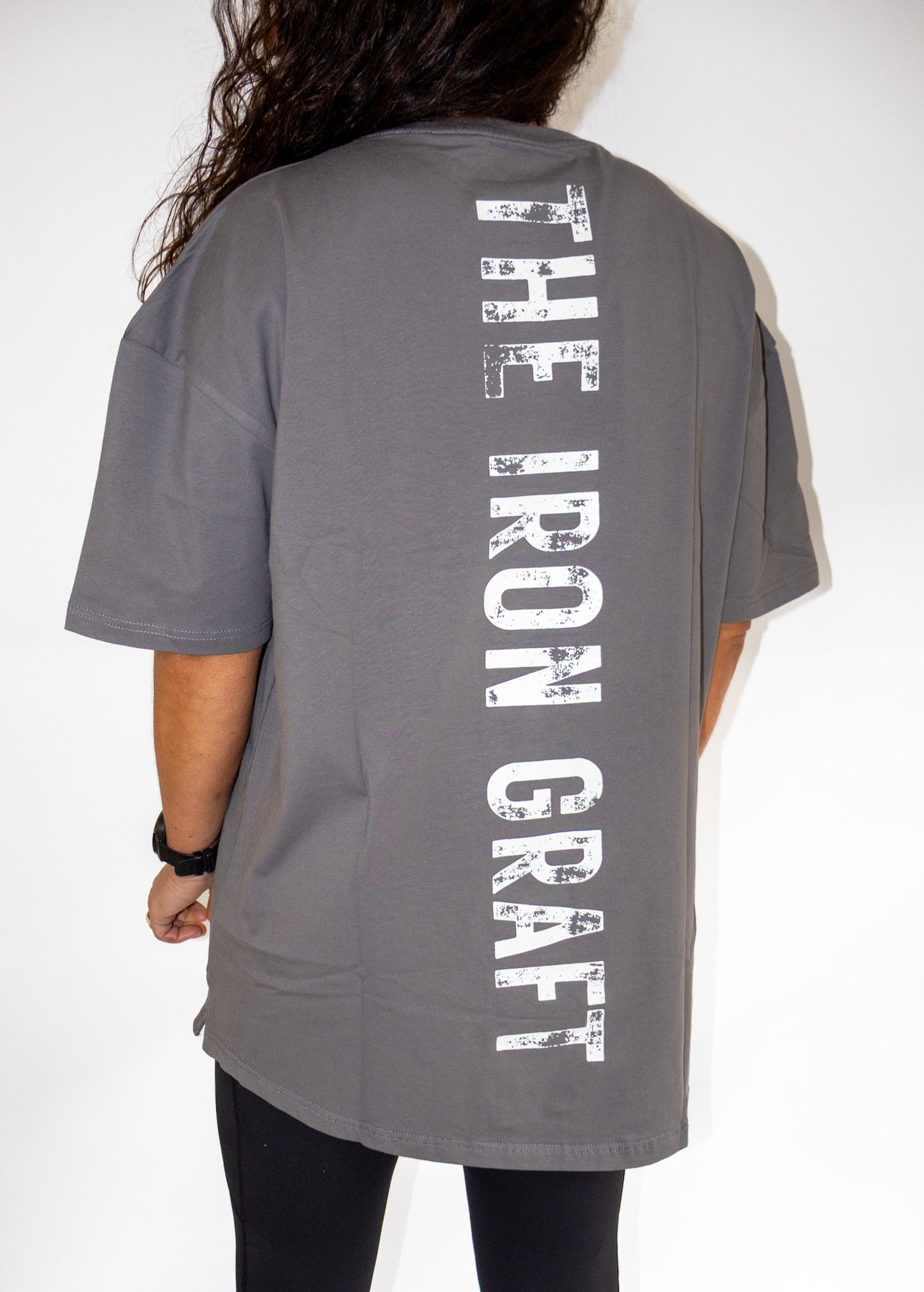 The Iron Graft Signature Oversize Tee - Grey