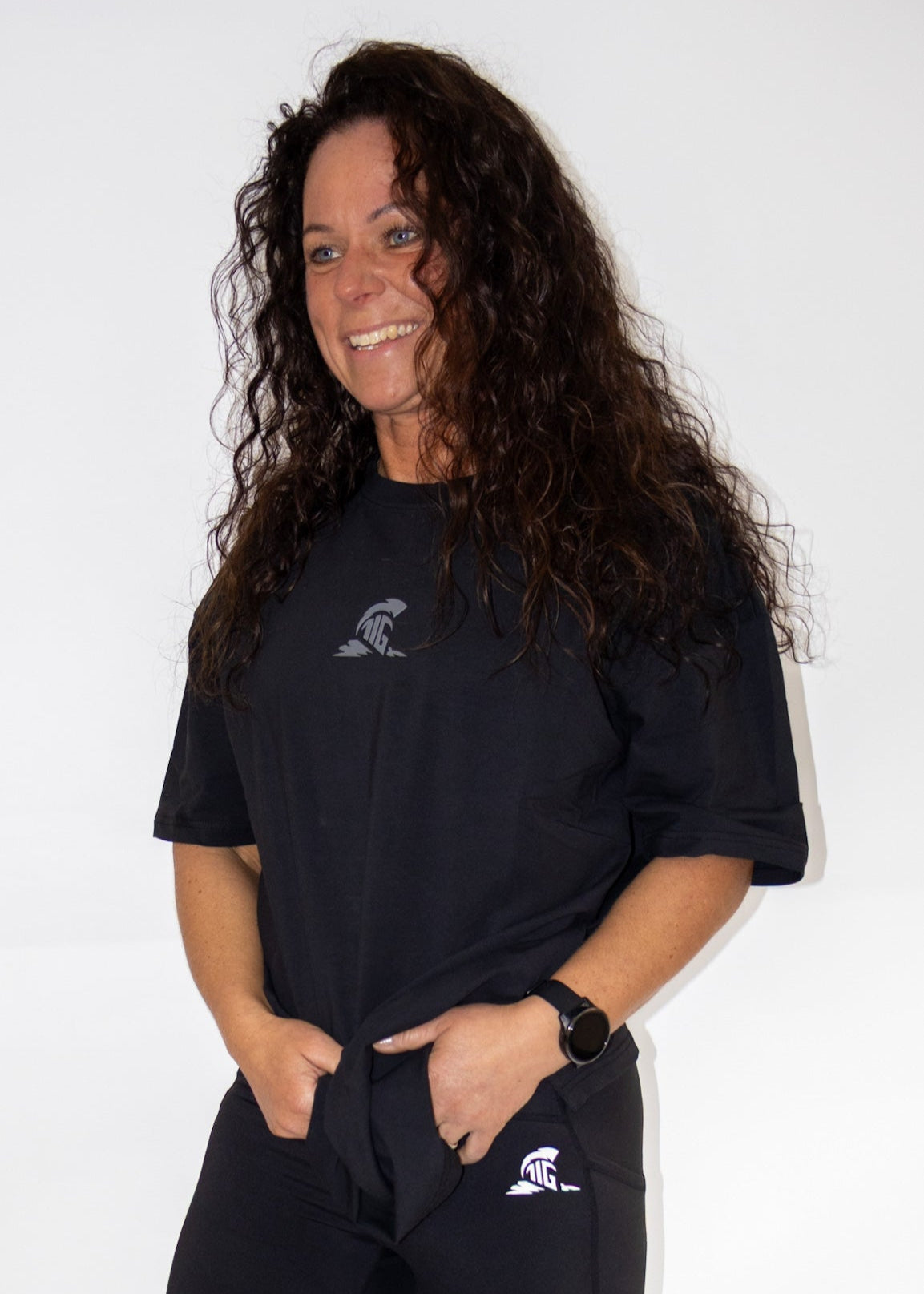 The Iron Graft Signature Oversize Tee - Black