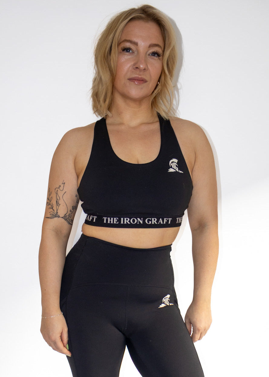 THE IRON GRAFT Velocity Sports Bra - Black