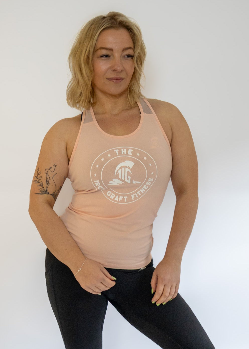 THE IRON GRAFT Fitness Vest - Nude Pink