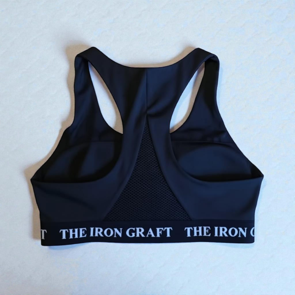 THE IRON GRAFT Velocity Sports Bra - Black