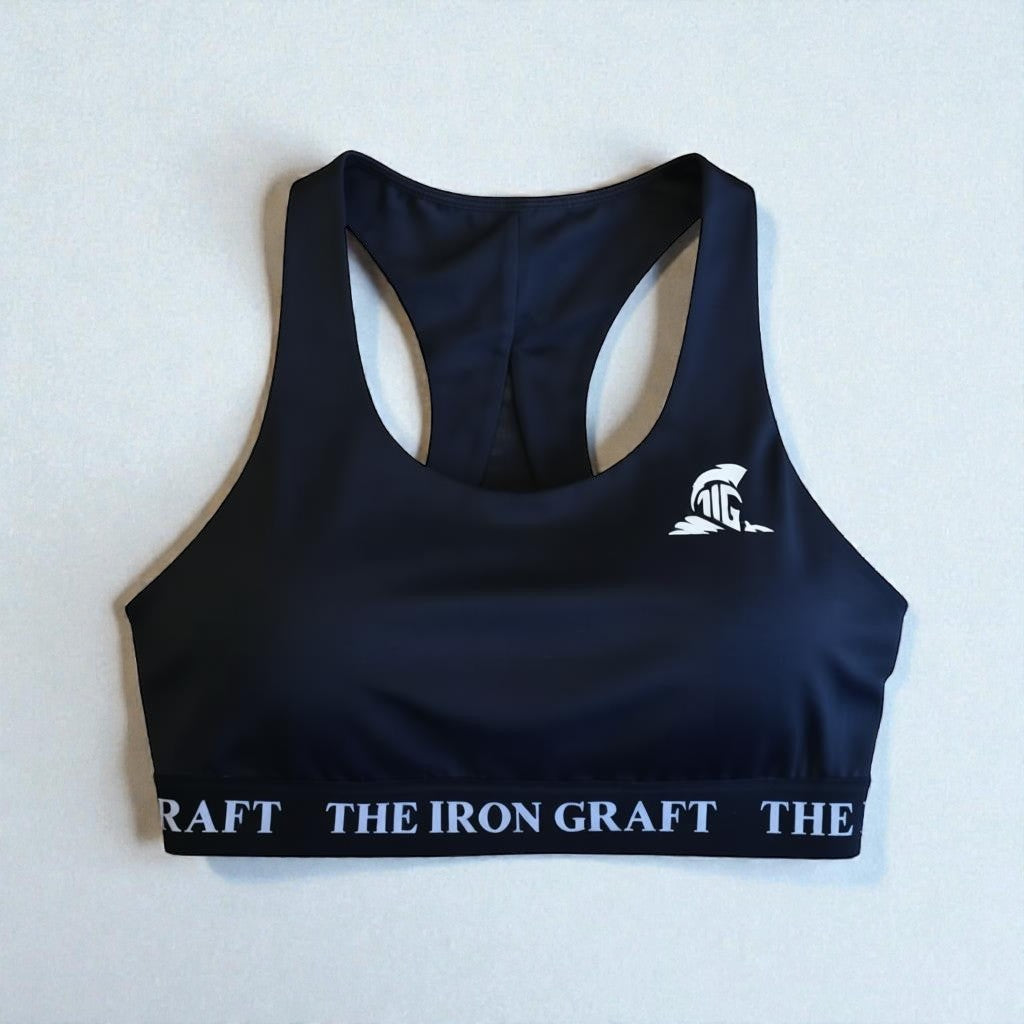THE IRON GRAFT Velocity Sports Bra - Black
