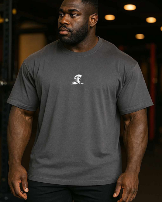 The Iron Graft Signature Oversize Tee - Grey