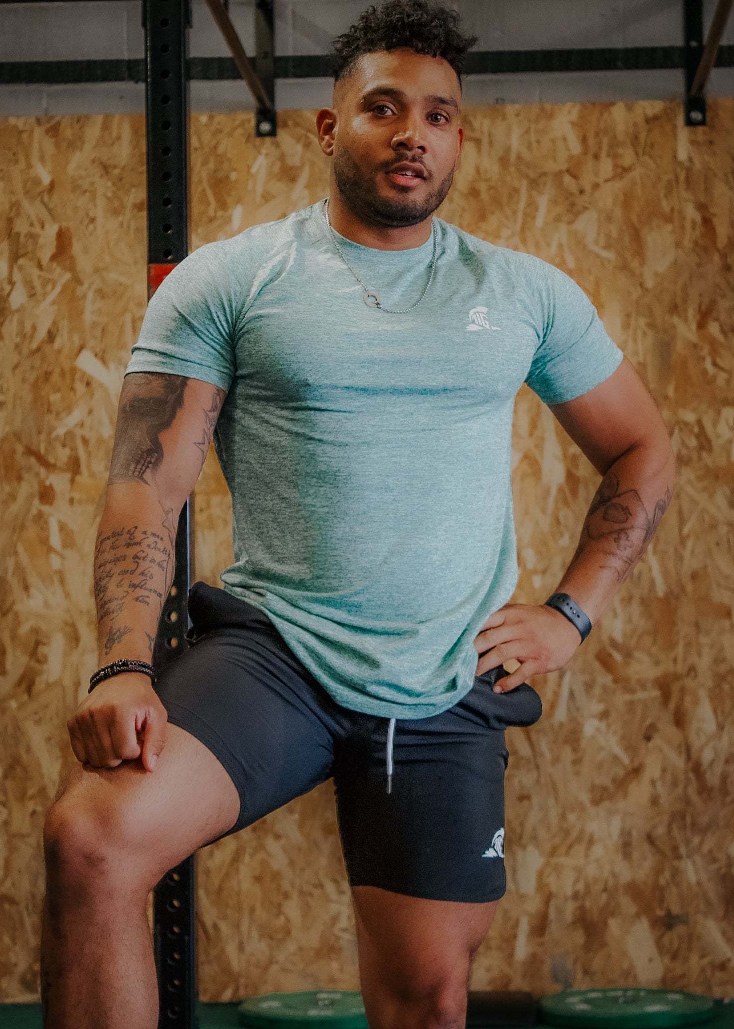 THE IRON GRAFT Stretch Shorts - Black