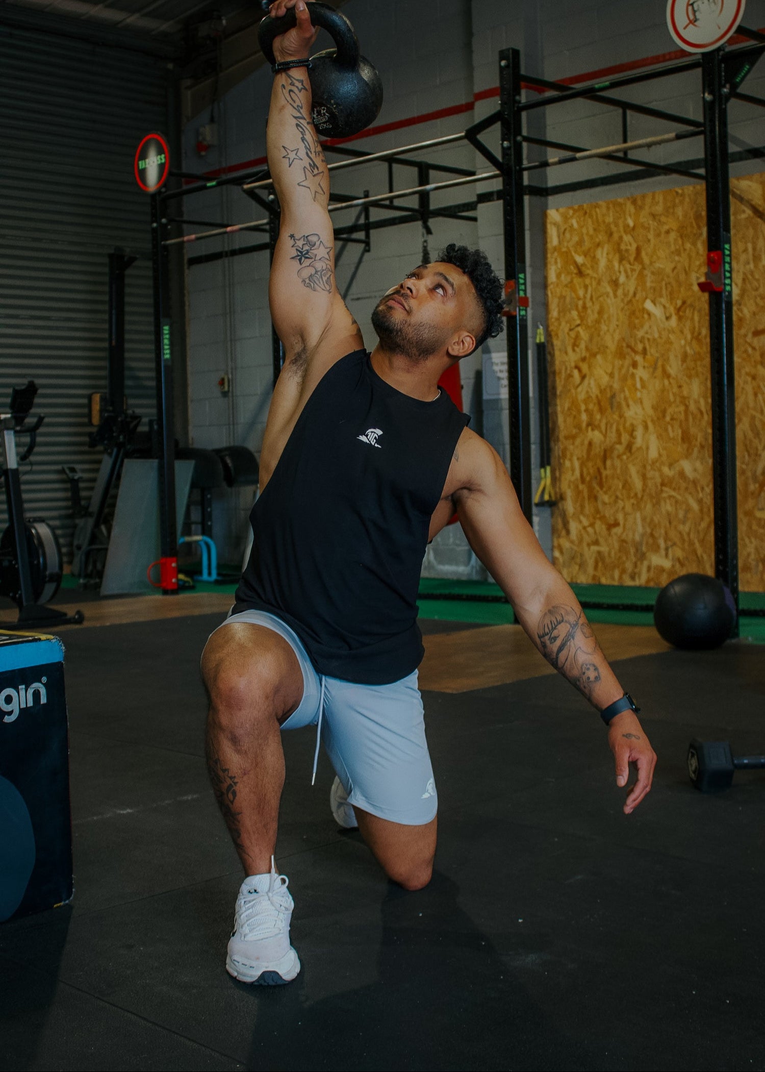 THE IRON GRAFT Stretch Shorts - Light Grey