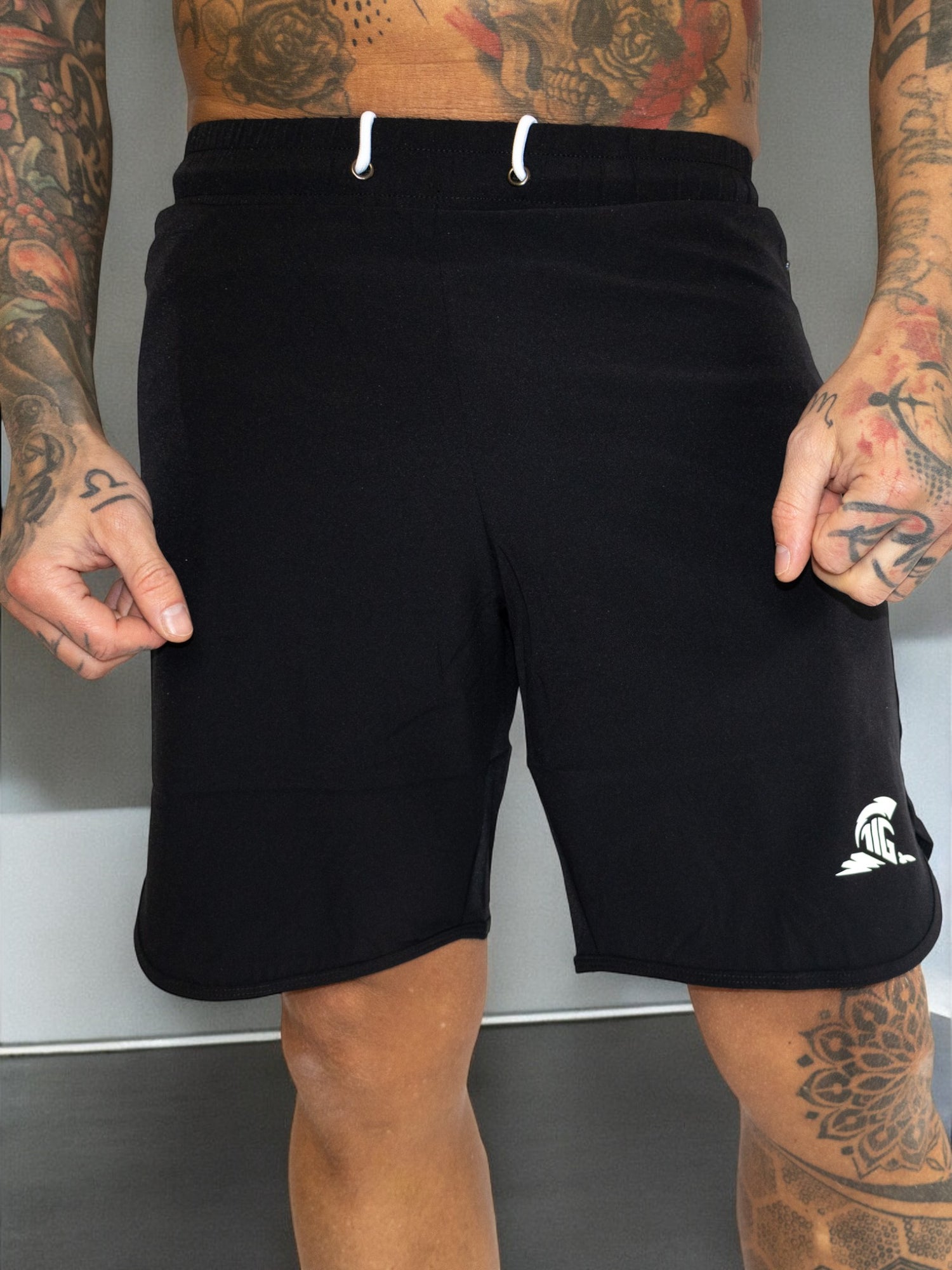 THE IRON GRAFT Stretch Shorts - Black