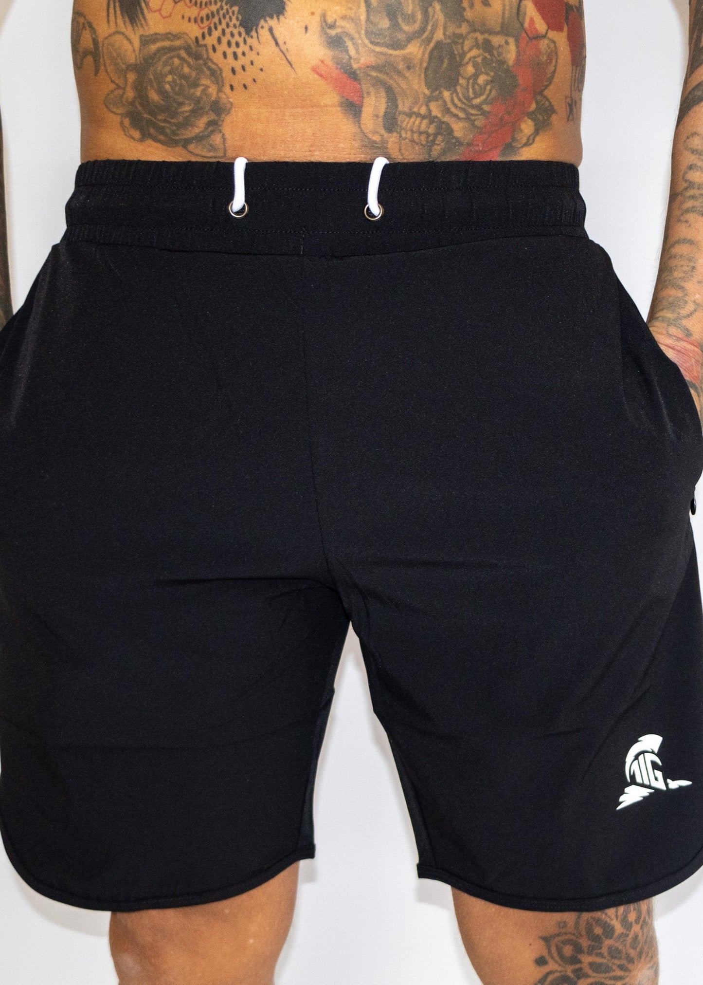 THE IRON GRAFT Stretch Shorts - Black