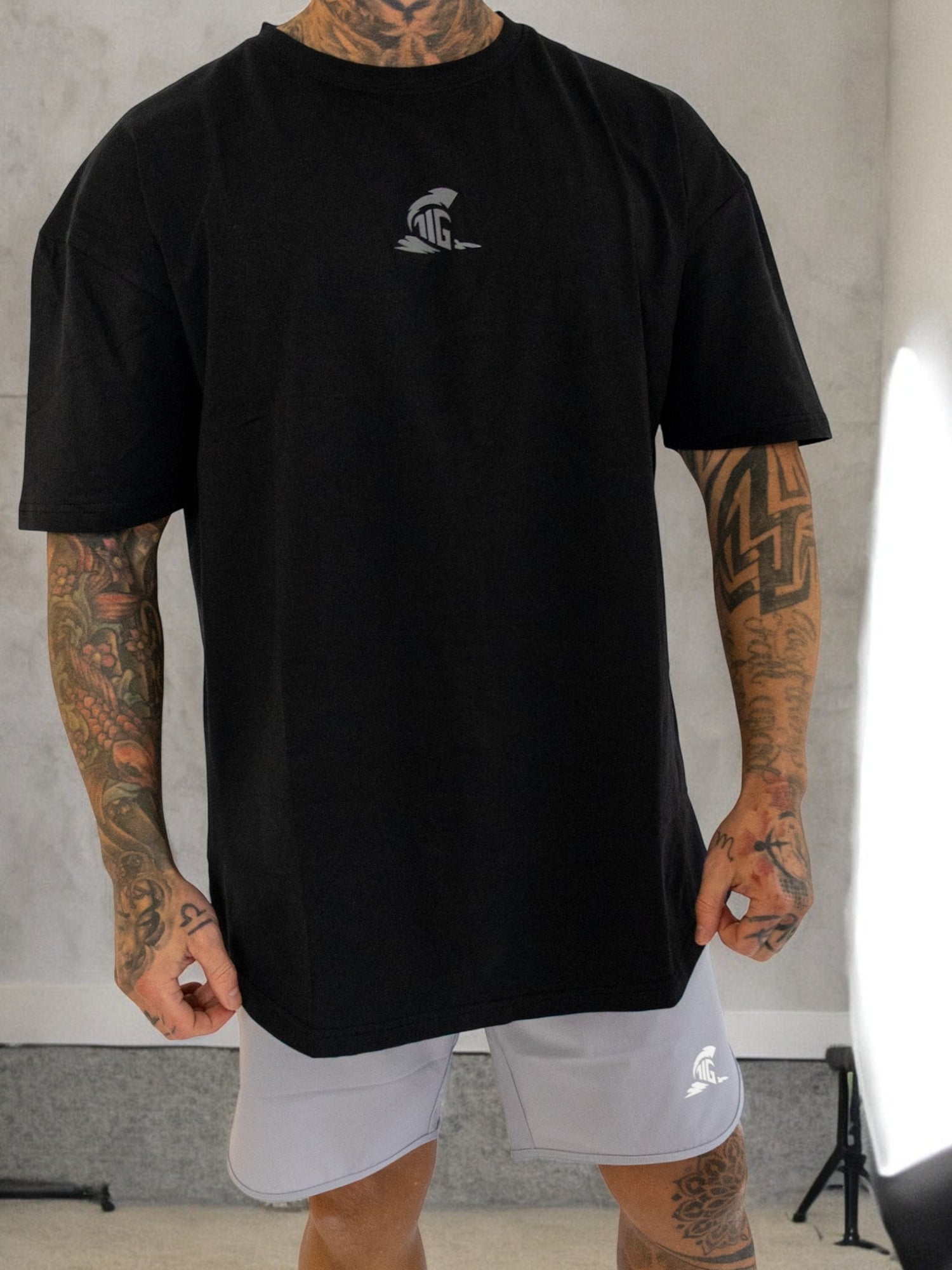 The Iron Graft Signature Oversize Tee - Black