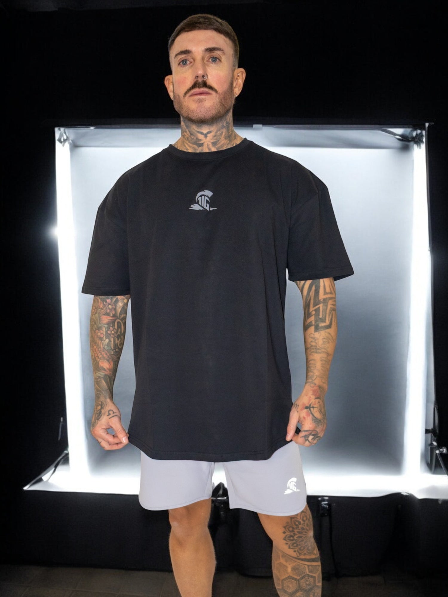 The Iron Graft Signature Oversize Tee - Black