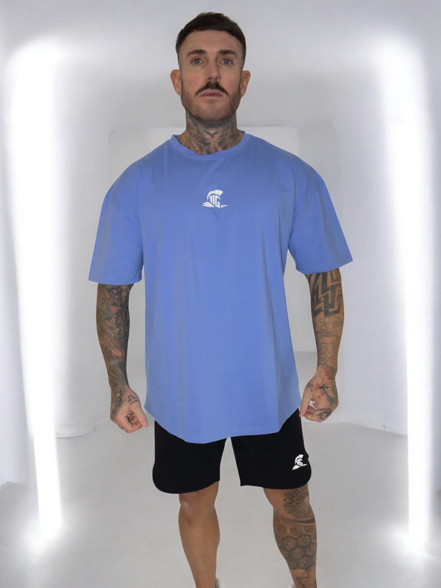The Iron Graft Signature Oversize Tee - Blue