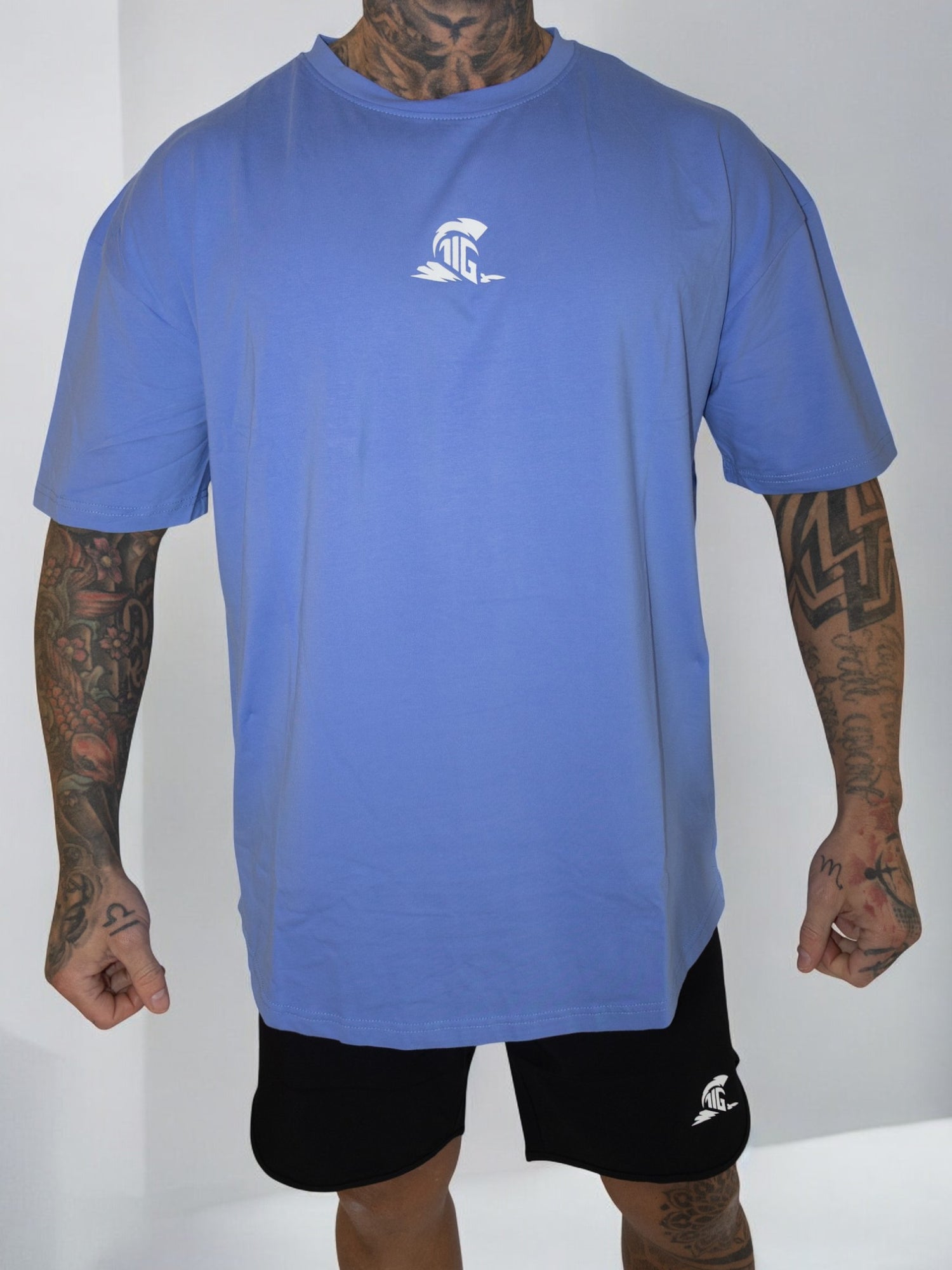 The Iron Graft Signature Oversize Tee - Blue