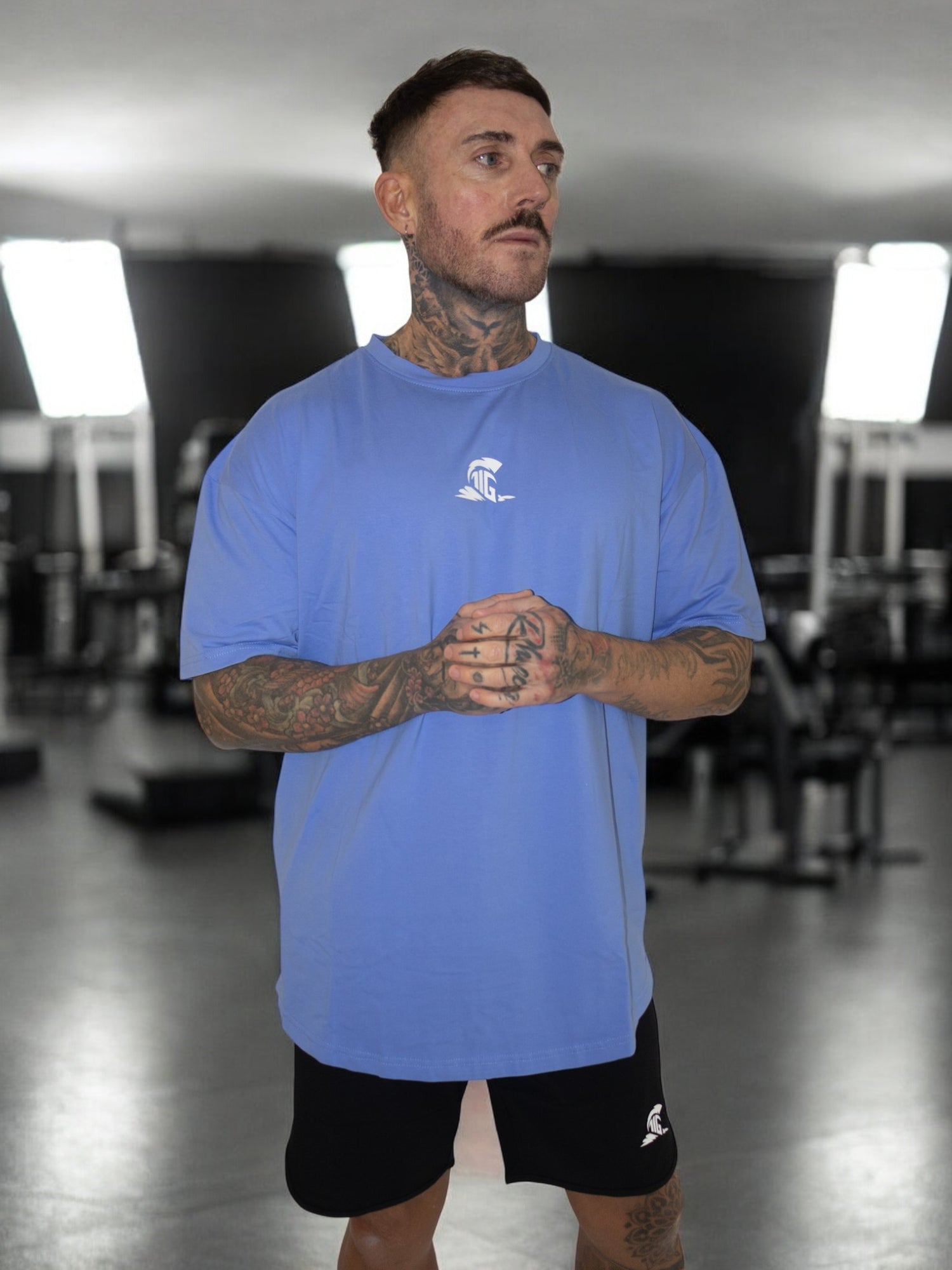 The Iron Graft Signature Oversize Tee - Blue