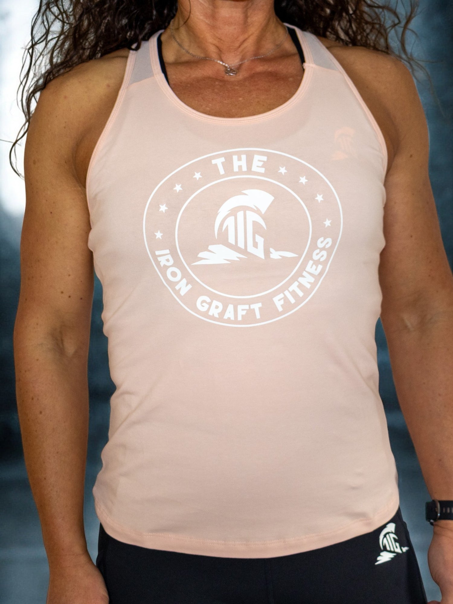 THE IRON GRAFT Fitness Vest - Nude Pink