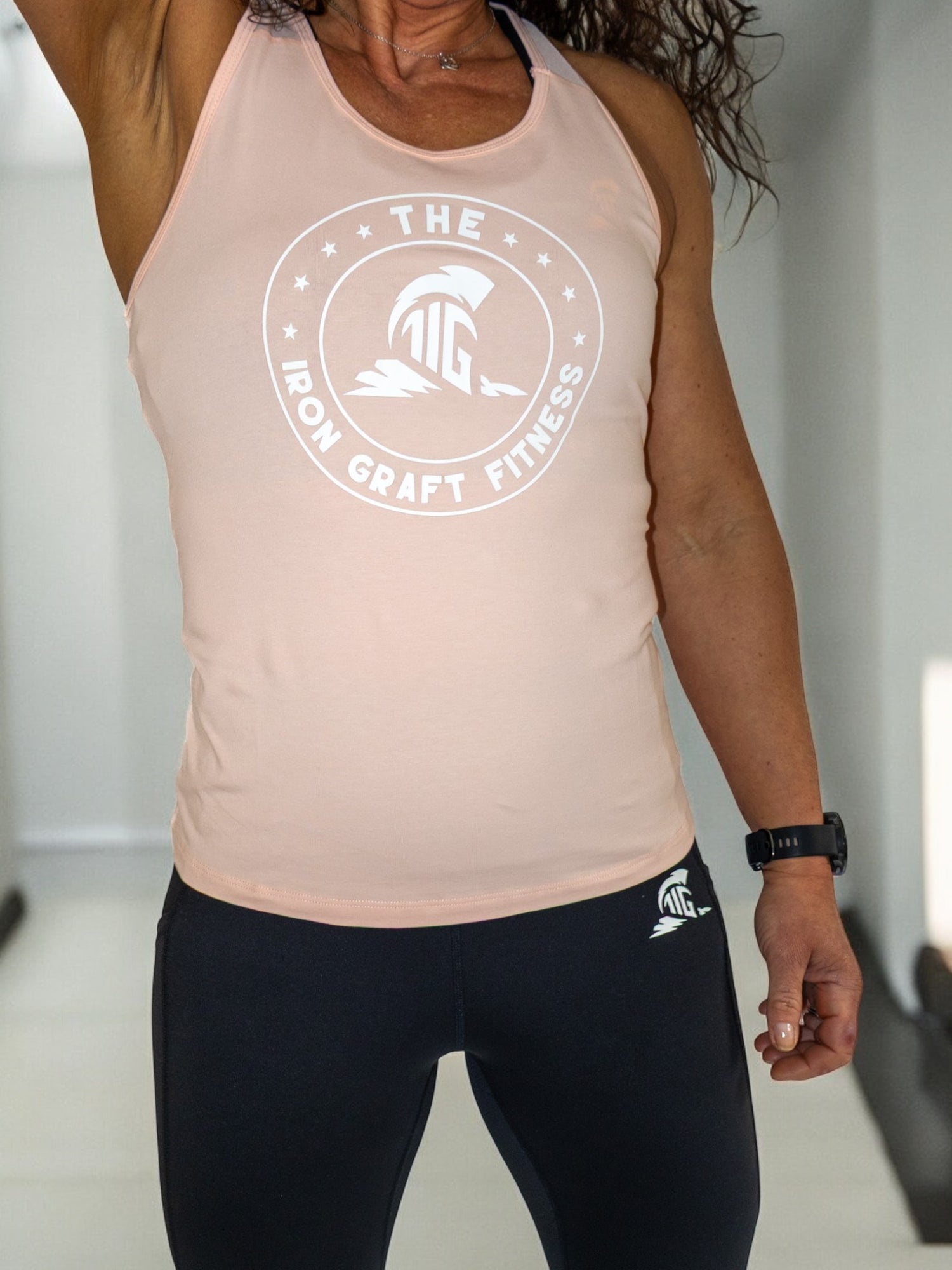 THE IRON GRAFT Fitness Vest - Nude Pink
