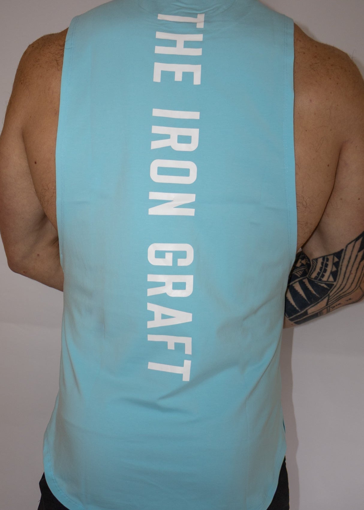 THE IRON GRAFT Open Arm Tank - Baby Blue