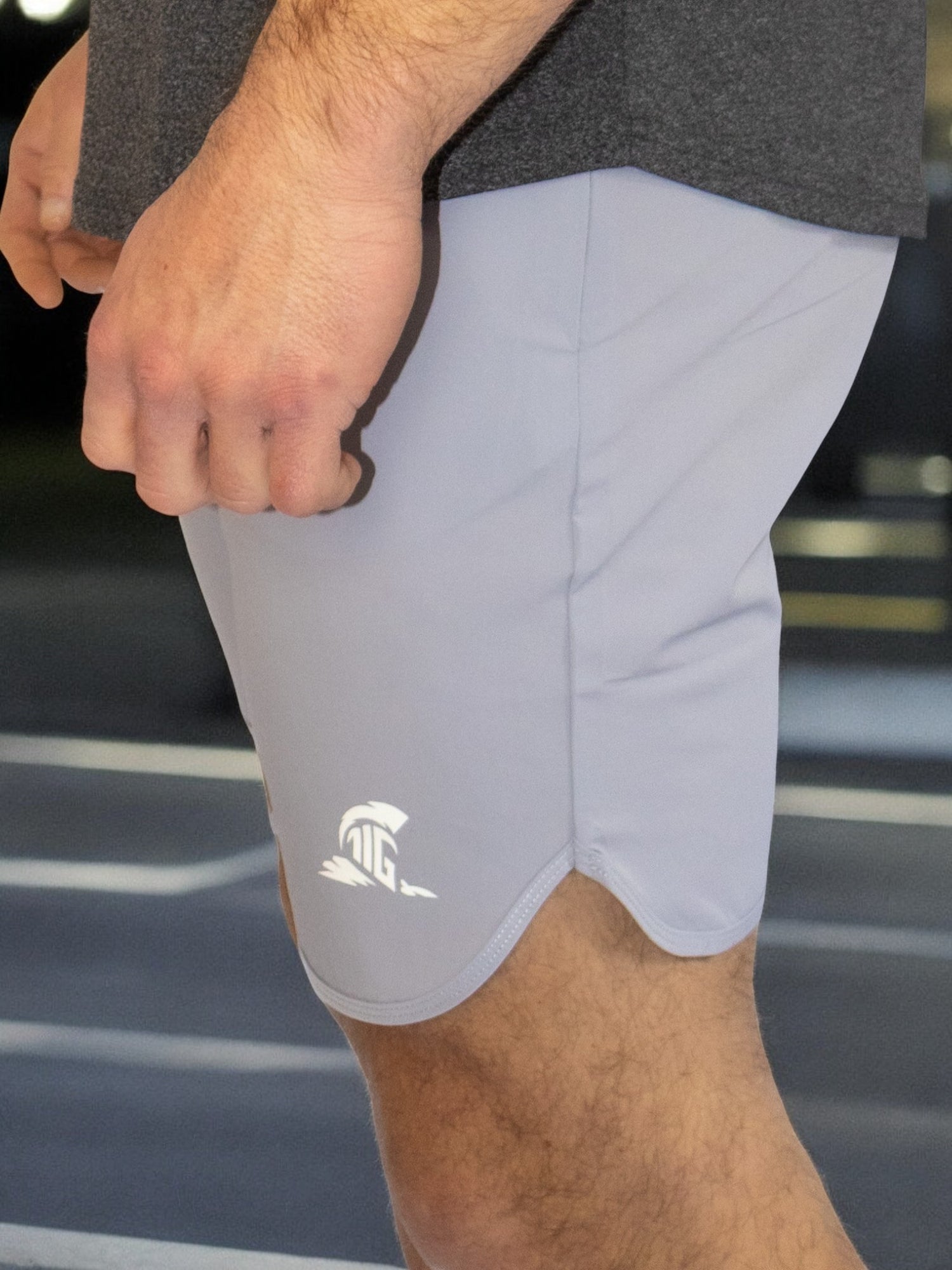 THE IRON GRAFT Stretch Shorts - Light Grey