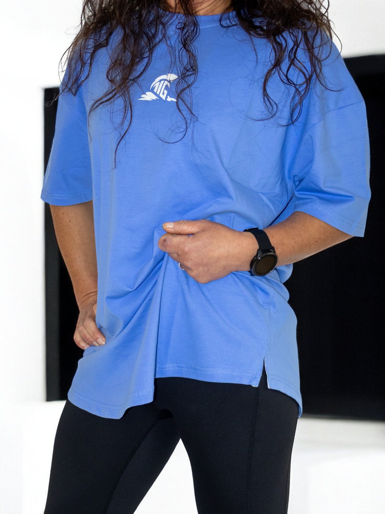 The Iron Graft Signature Oversize Tee - Blue