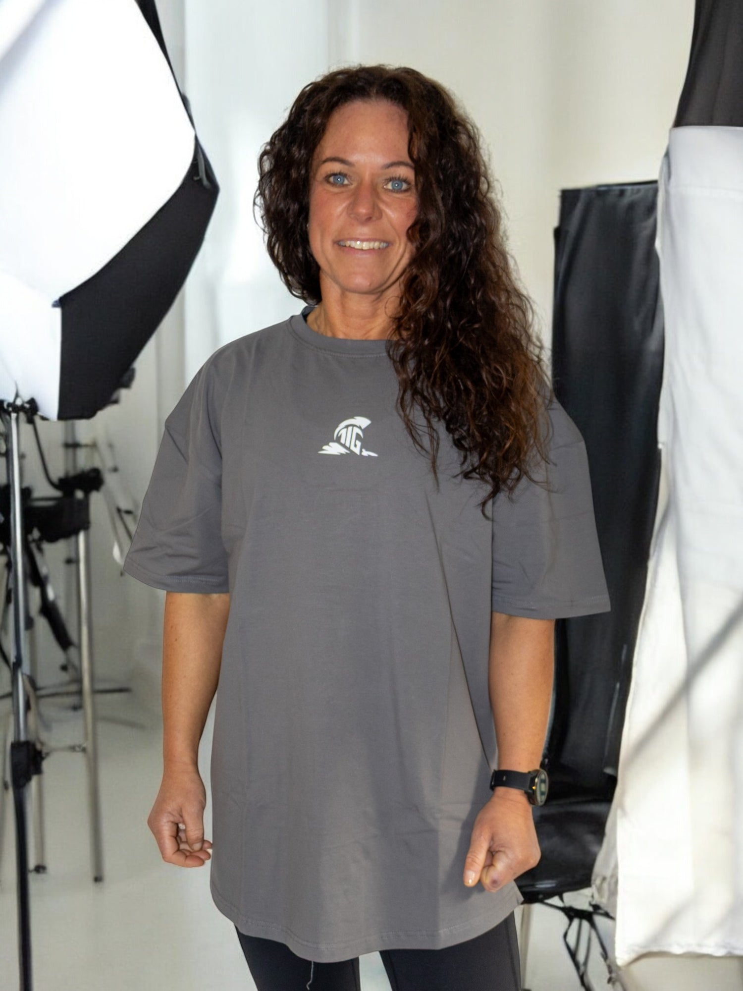 The Iron Graft Signature Oversize Tee - Grey