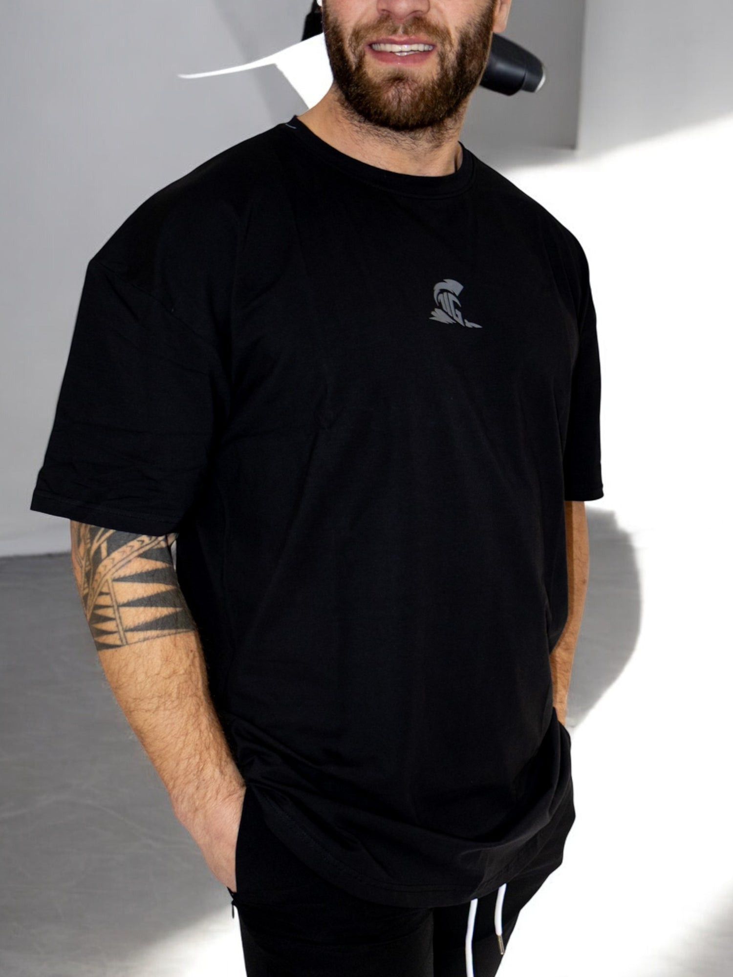 The Iron Graft Signature Oversize Tee - Black