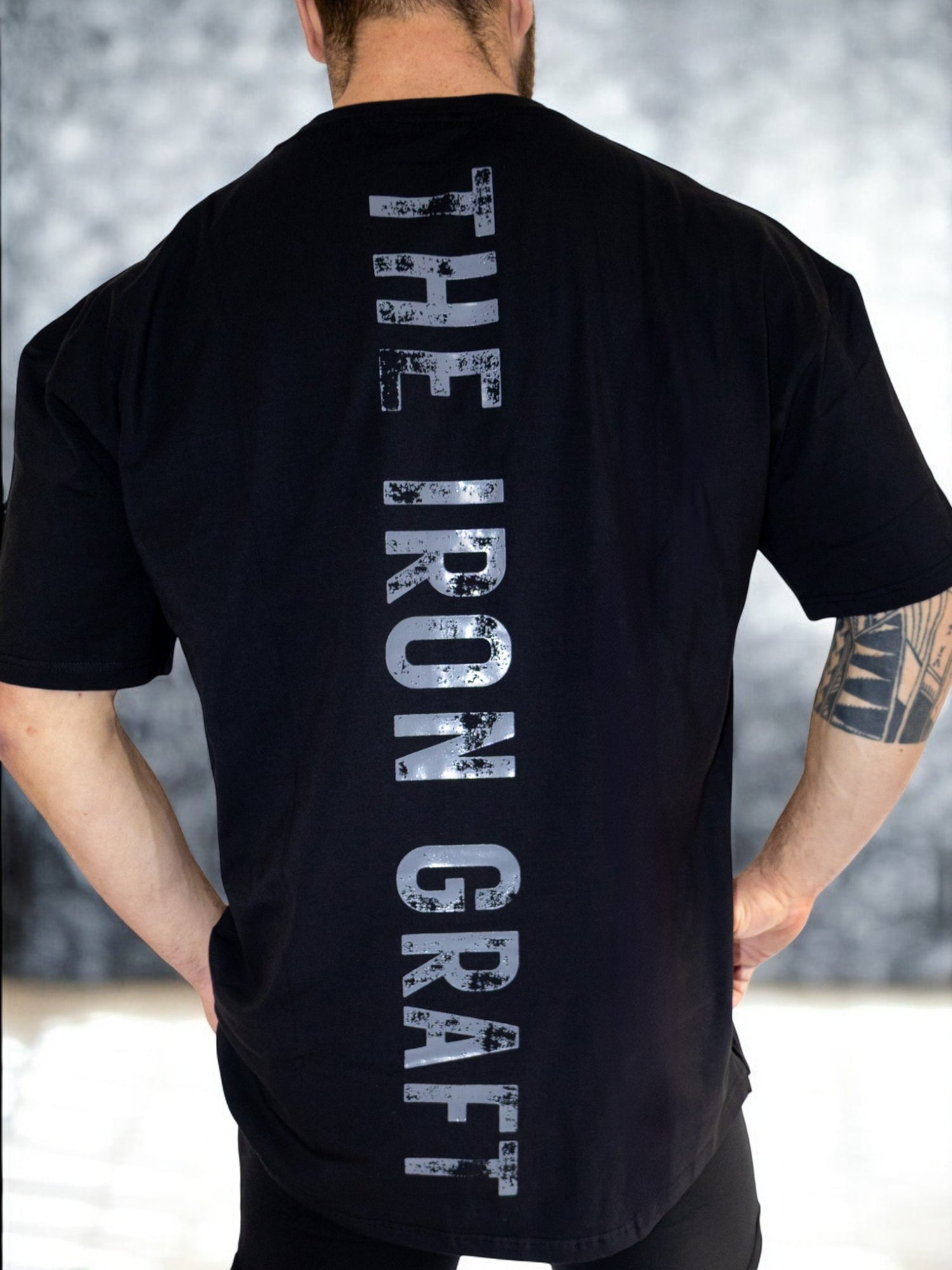 The Iron Graft Signature Oversize Tee - Black