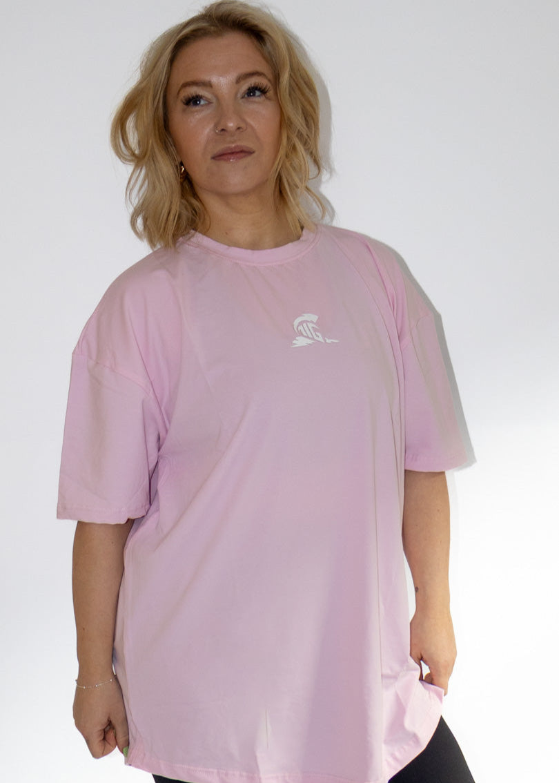 The Iron Graft Signature Oversize Tee - Baby Pink