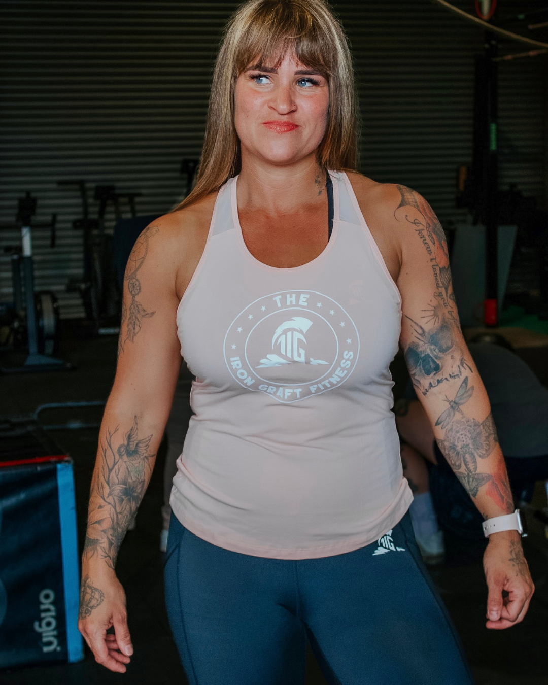THE IRON GRAFT Fitness Vest - Nude Pink